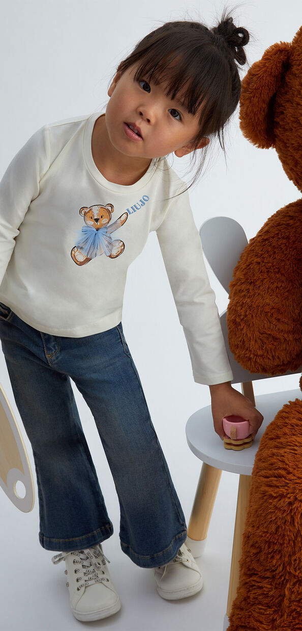 Liu Jo T-shirt con stampa e strass